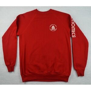 Vintage University Of Iowa College of Business Crewneck Sweatshirt Sz L Red